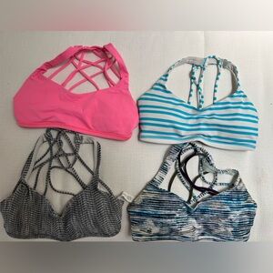 Bundle of lululemon size 4 sports bras
